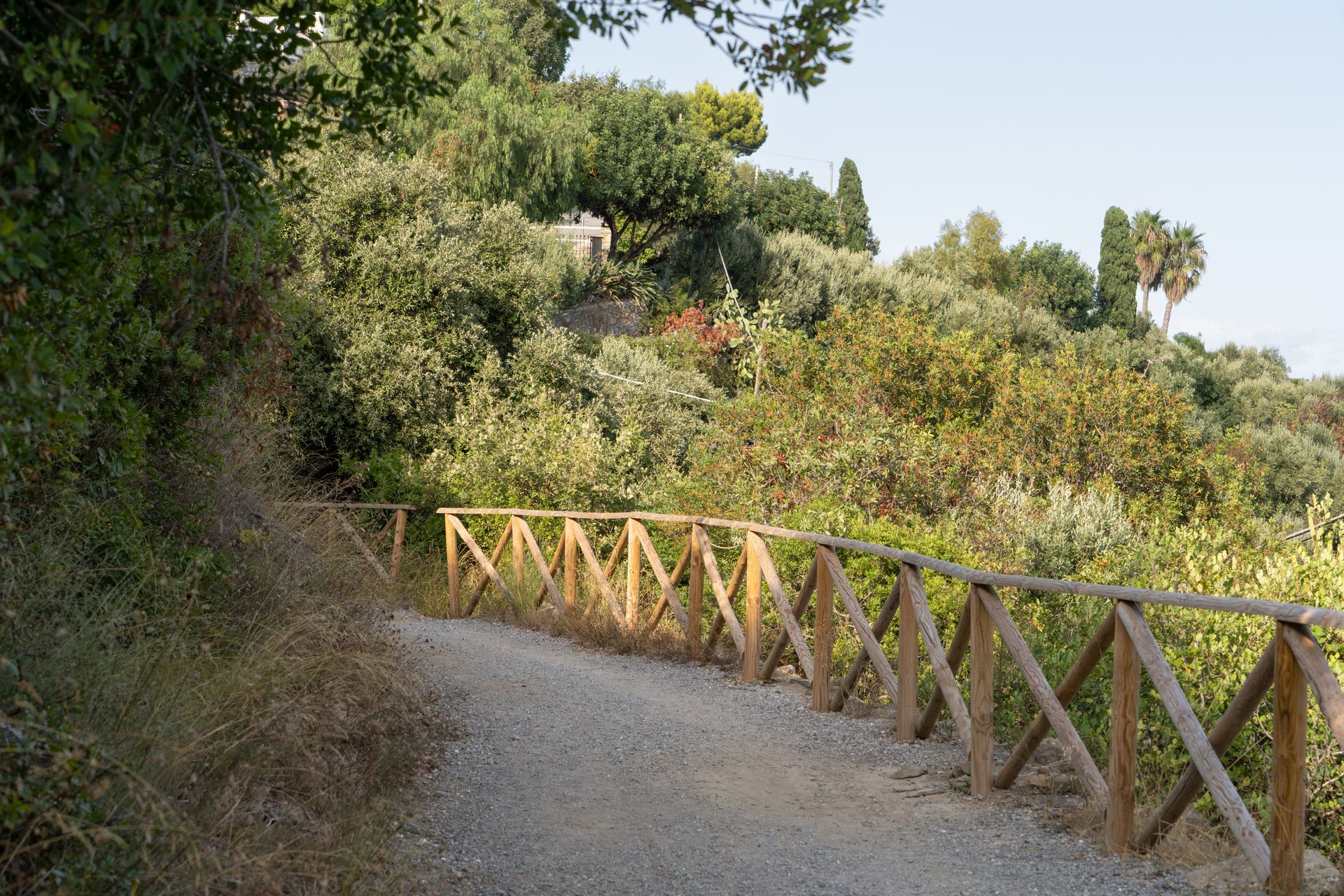 Staccionata lungo il percorso
